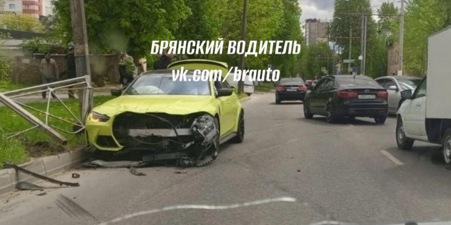 На улице Фокина в Брянске произошло столкновение двух машин